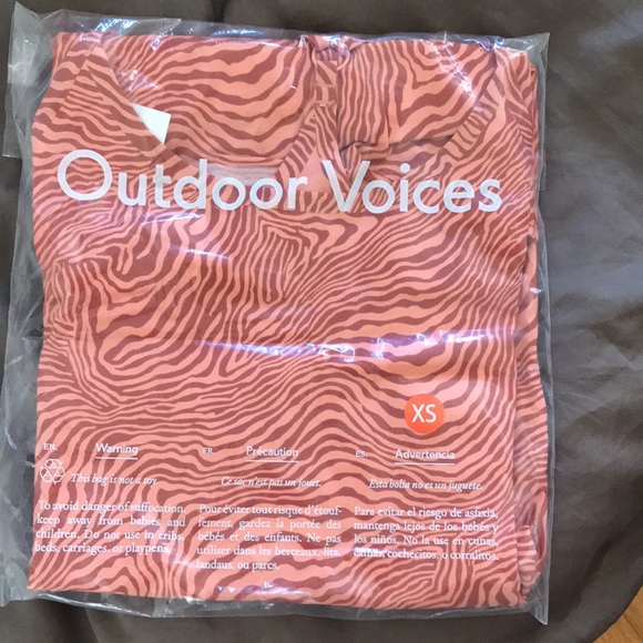 Outdoor Voices exercise dress in melon zebra, XS - Picture 3 of 3